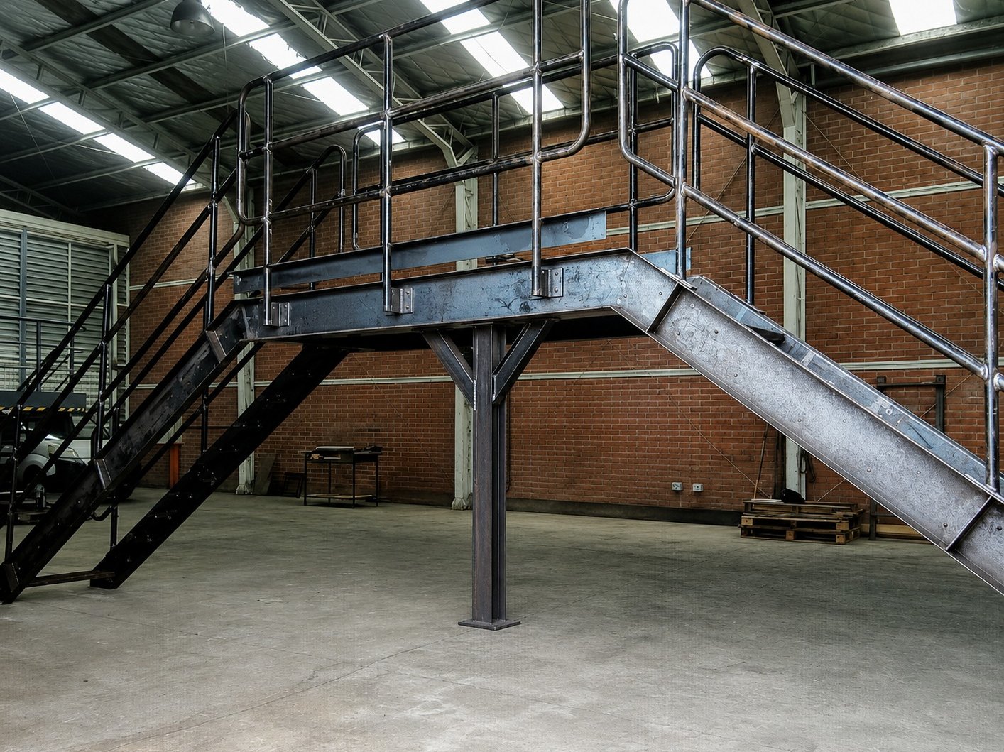 Fabricación de escalera y plataforma estructural metálica para proyecto minero en Chile